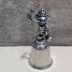 VTG New England Disney Mickey Mouse Marching Band Leader Bell Missing Clapper